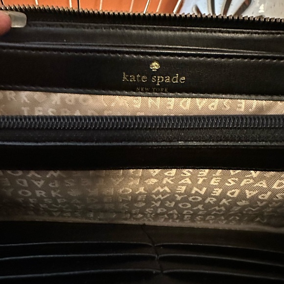 KATE SPADE Penn Valley Neda Patent Leather Stripe Zip-Around Wallet(NWOT) - Picture 4 of 10